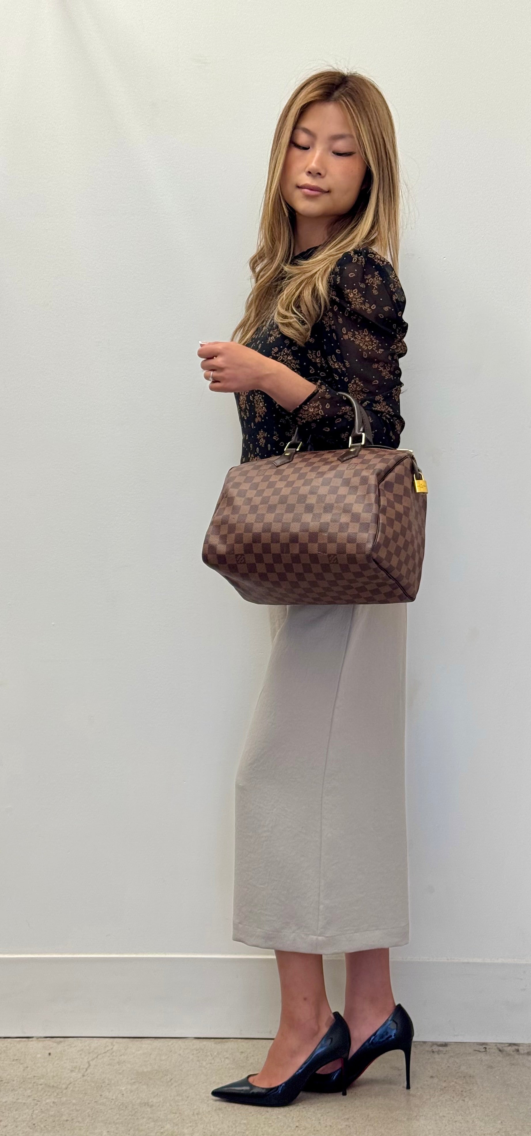 Louis Vuitton Speedy 35 in Damier Ebene Canvas