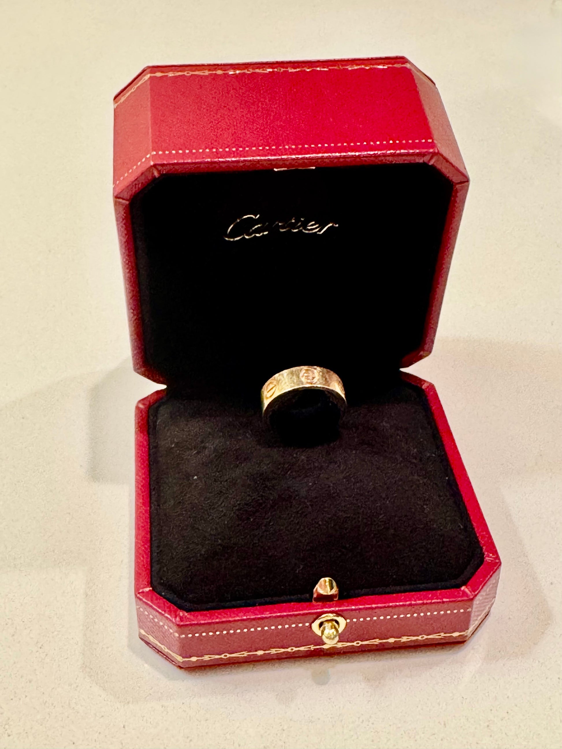 Cartier 18K Yellow Gold Love Wedding Band Size 55 / 5.5
