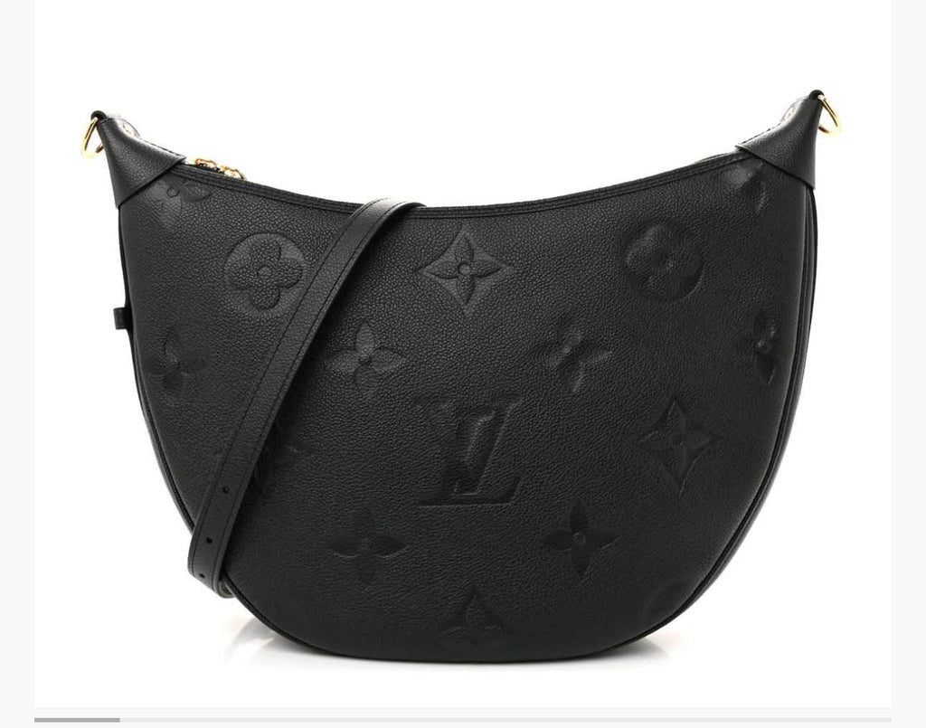Louis Vuitton Loop Hobo Bag Black Monogram Empreinte Leather