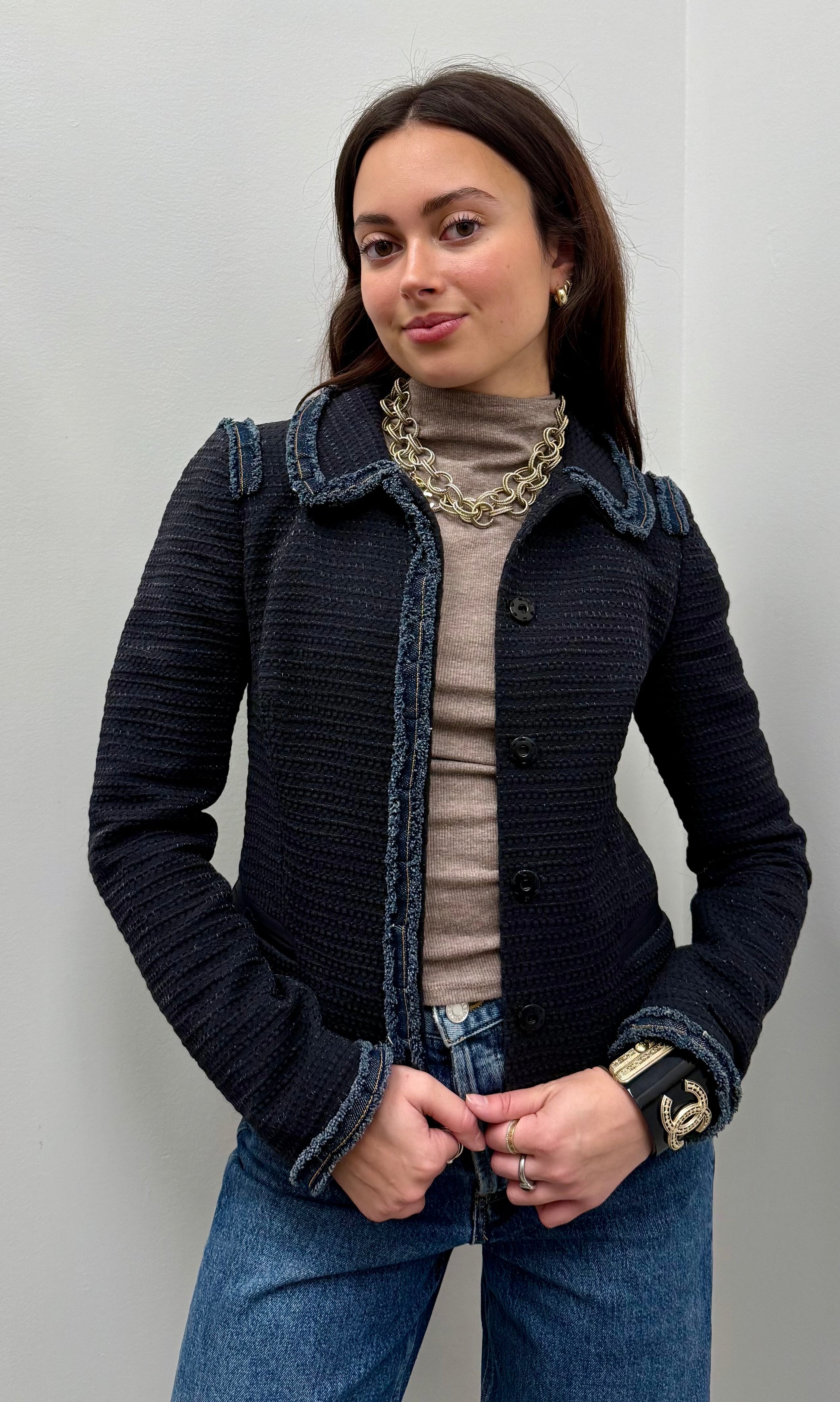 Dolce & Gabbana Textured Cropped Blazer