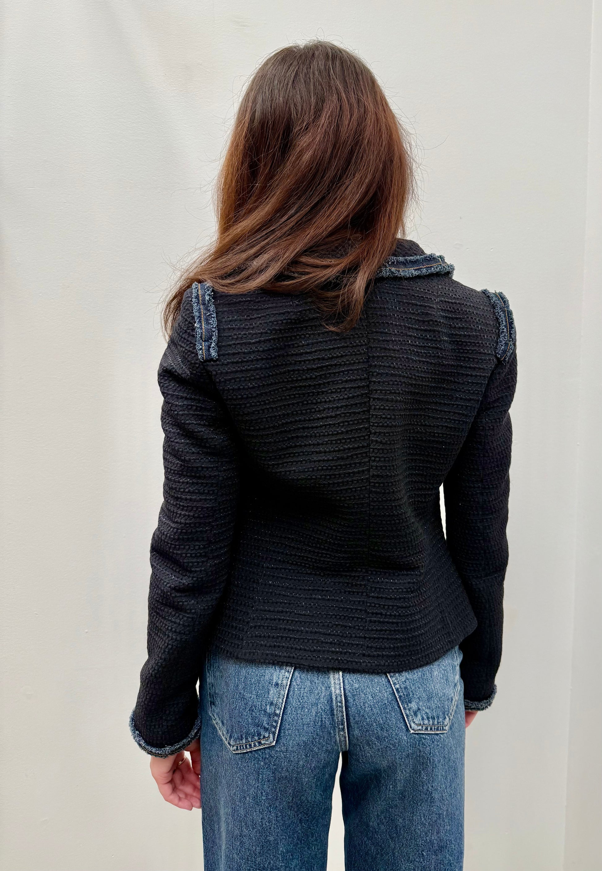 Dolce & Gabbana Textured Cropped Blazer