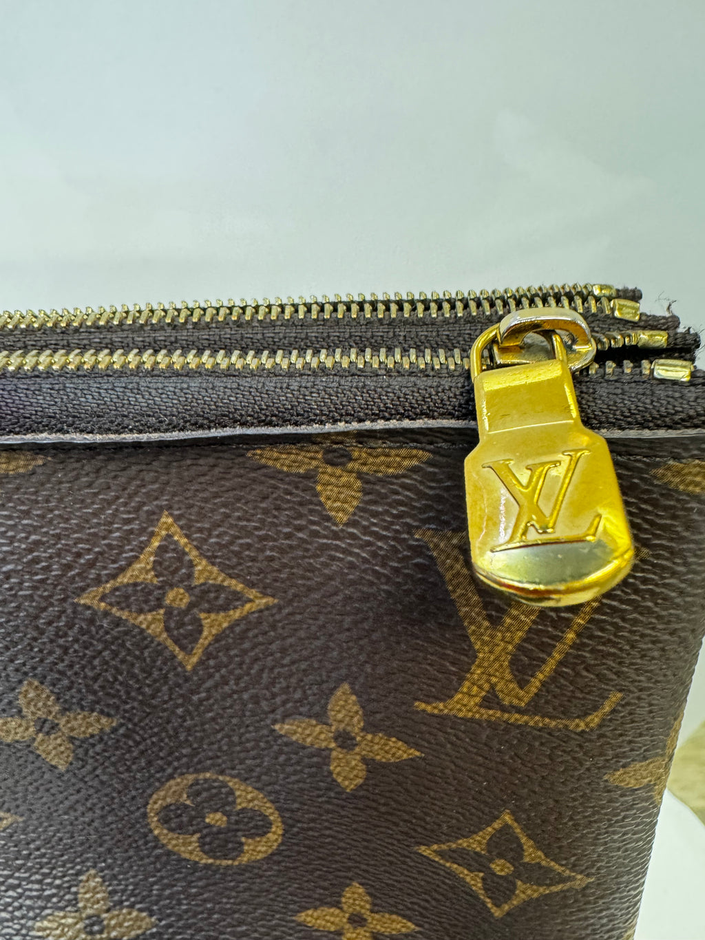 Louis Vuitton Double Zip Pochette Monogram Reverse Giant Crossbody
