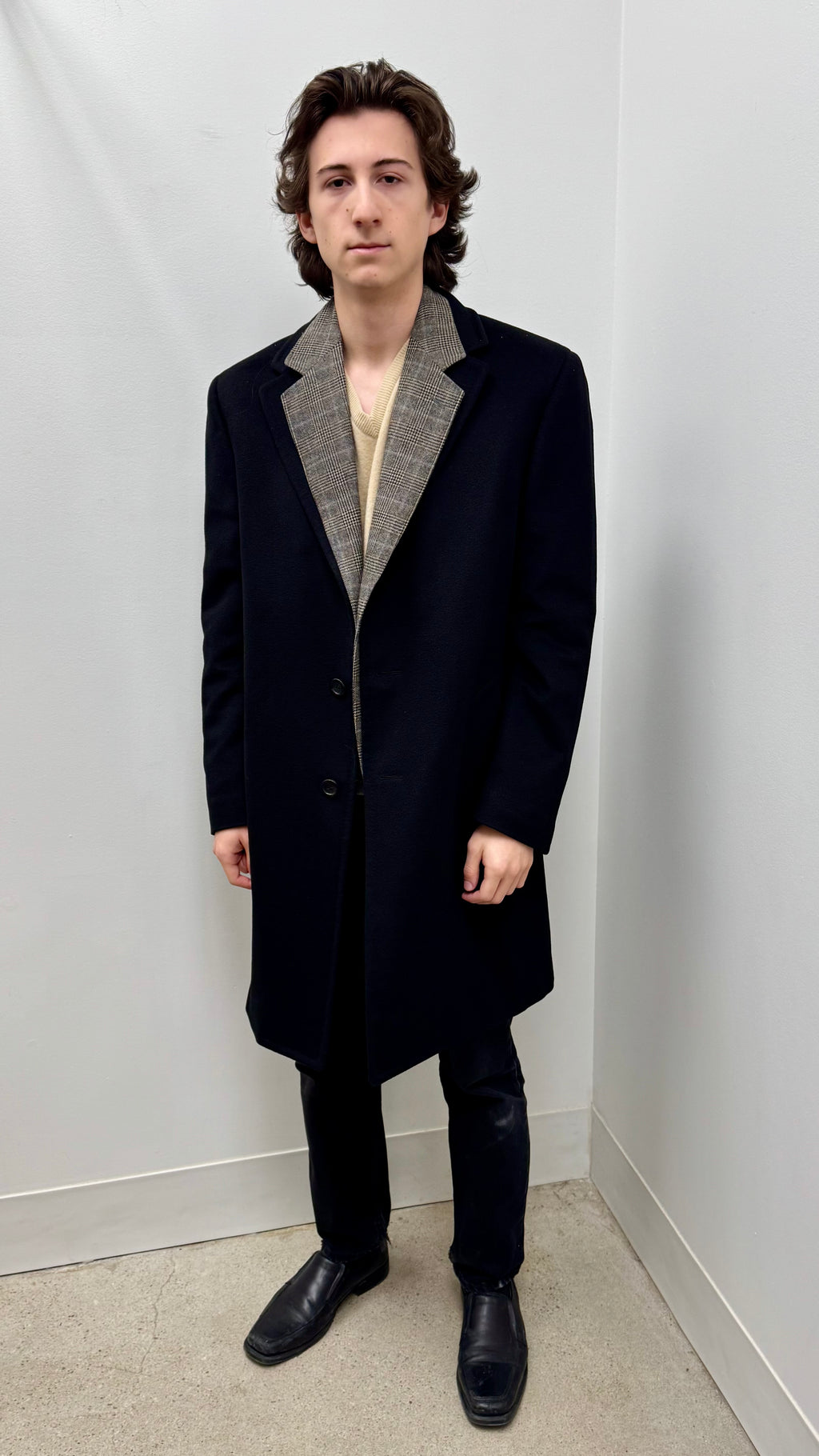 Canali Kei Single Breasted Wool Cashmere Topcoat