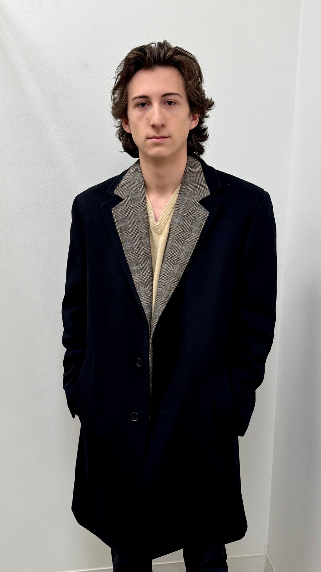 Canali Kei Single Breasted Wool Cashmere Topcoat