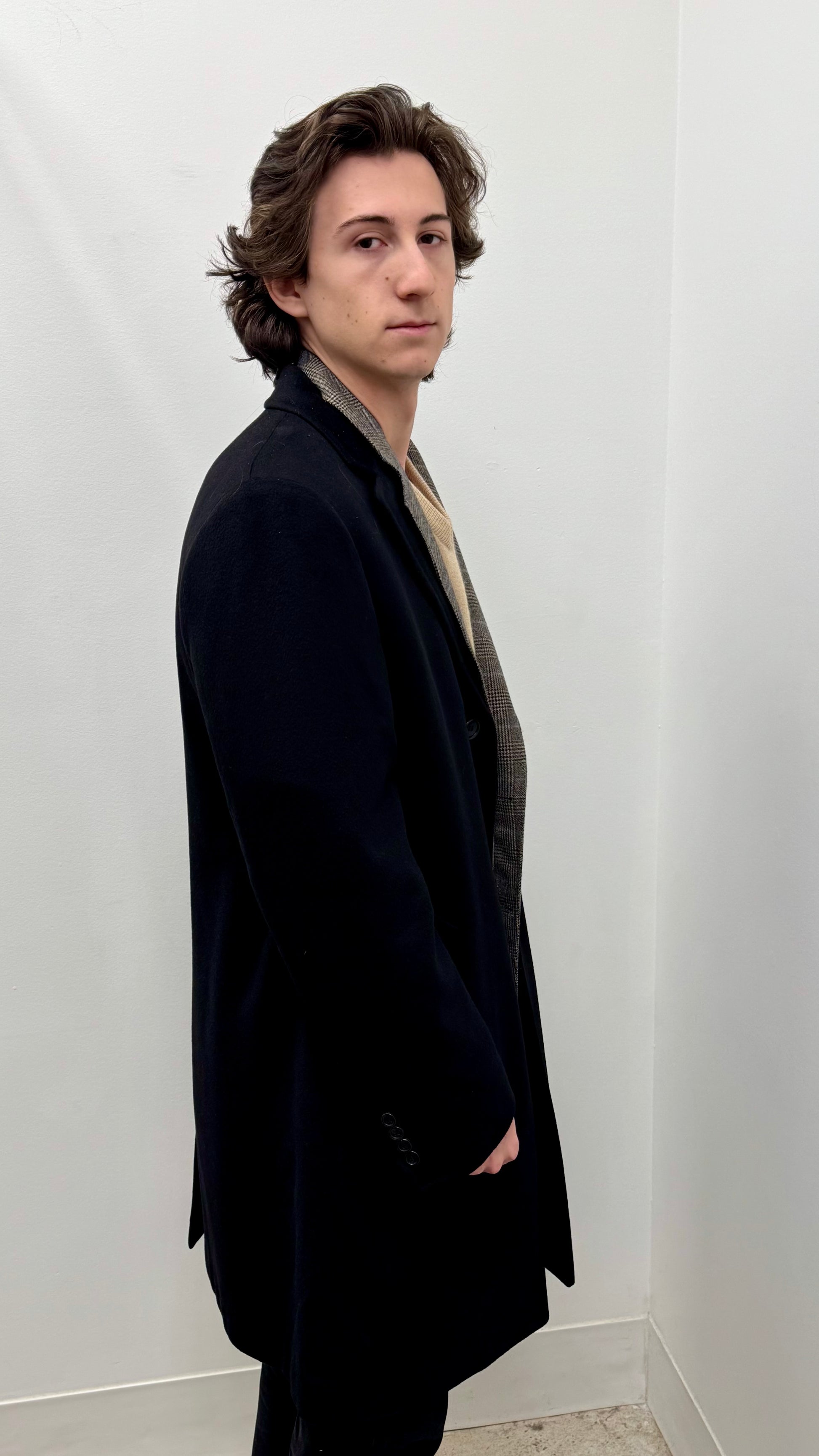 Canali Kei Single Breasted Wool Cashmere Topcoat