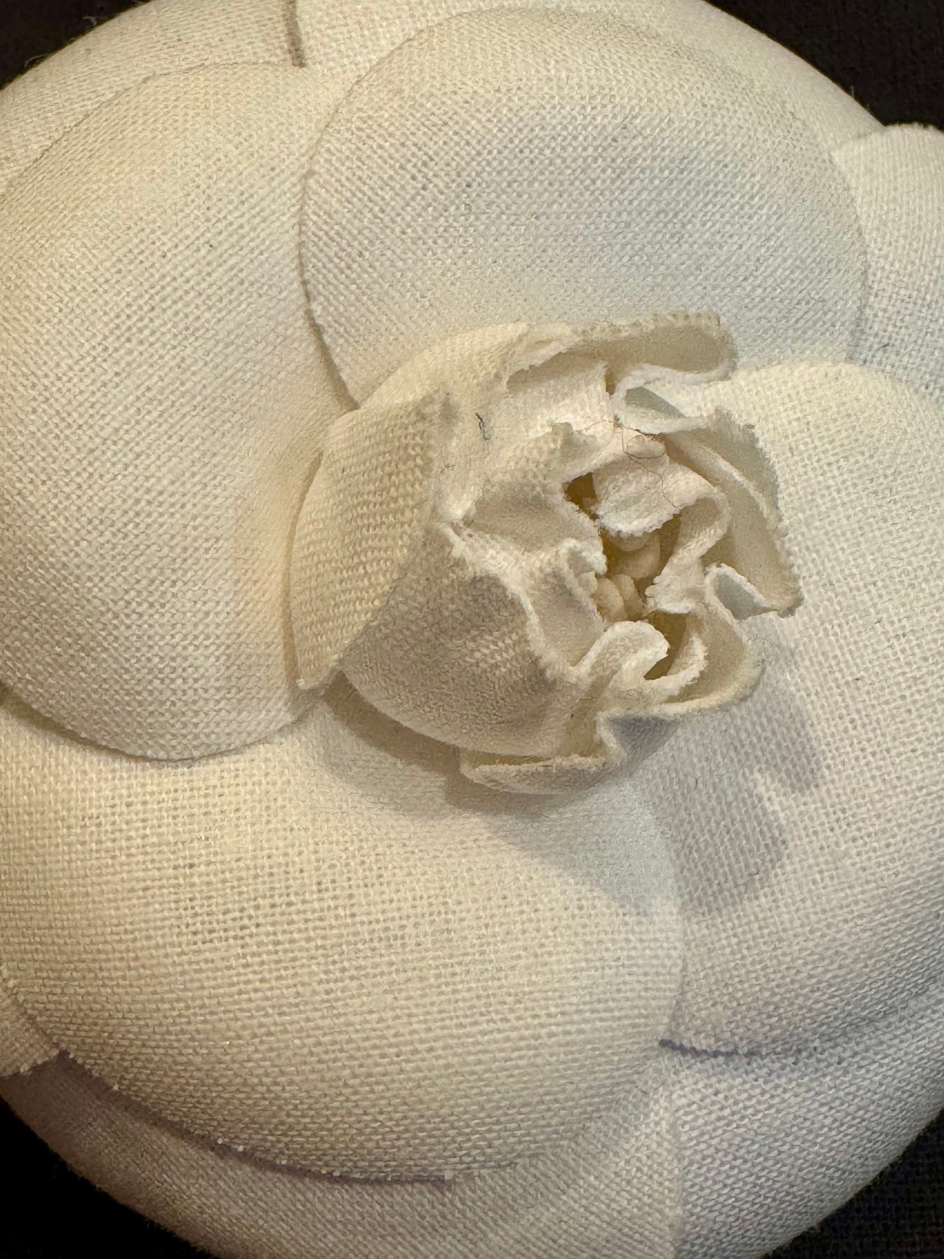 Chanel Camellia Brooch with Pin and Box