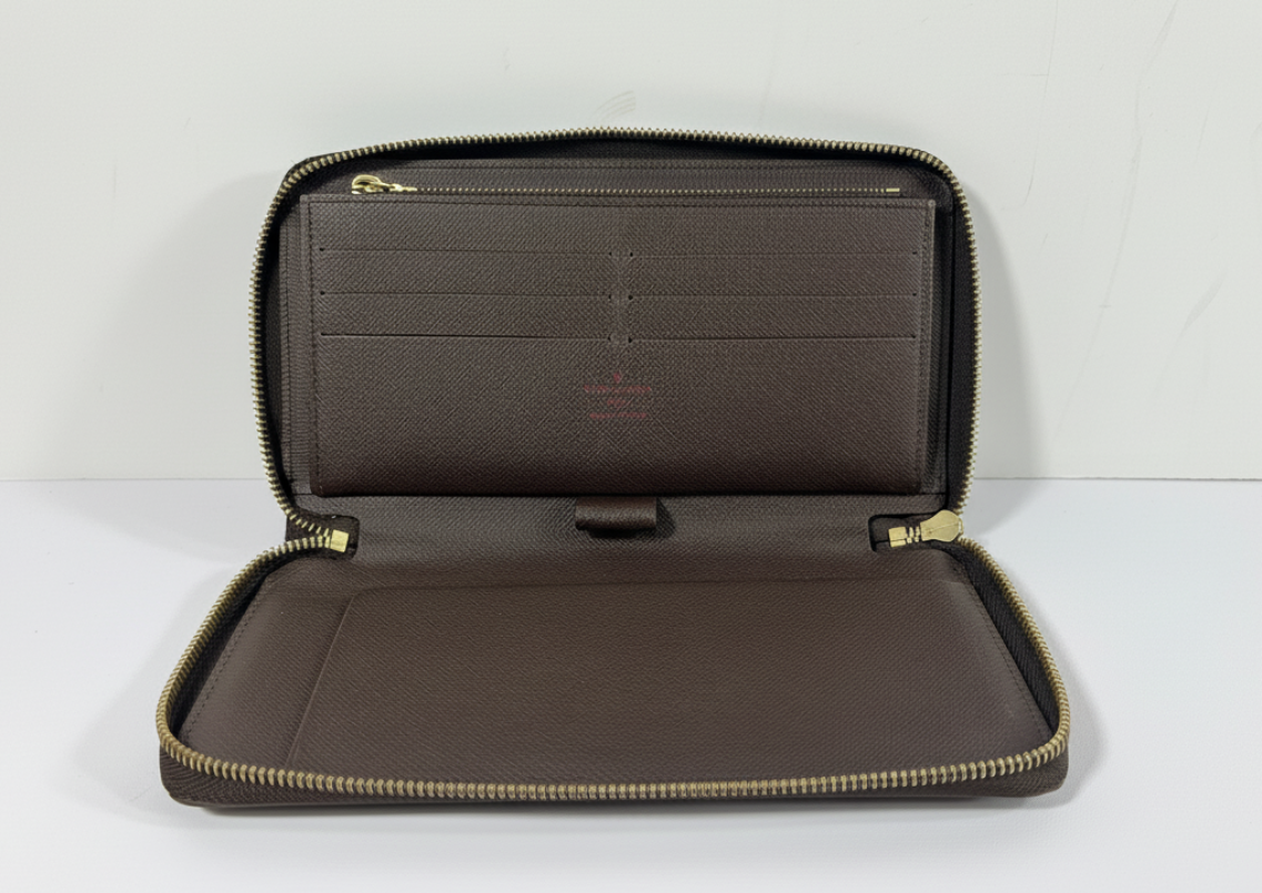 Louis Vuitton Damier Ebene Long Zippy Organizer Wallet