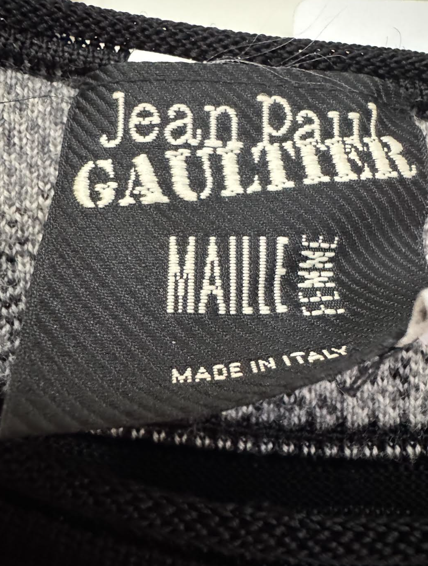 Jean Paul Gaultier Maille Femme "Cartouche" Baroque Print Dress