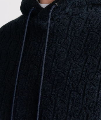 Dior Oblique Black Jacquard Terry Hoodie