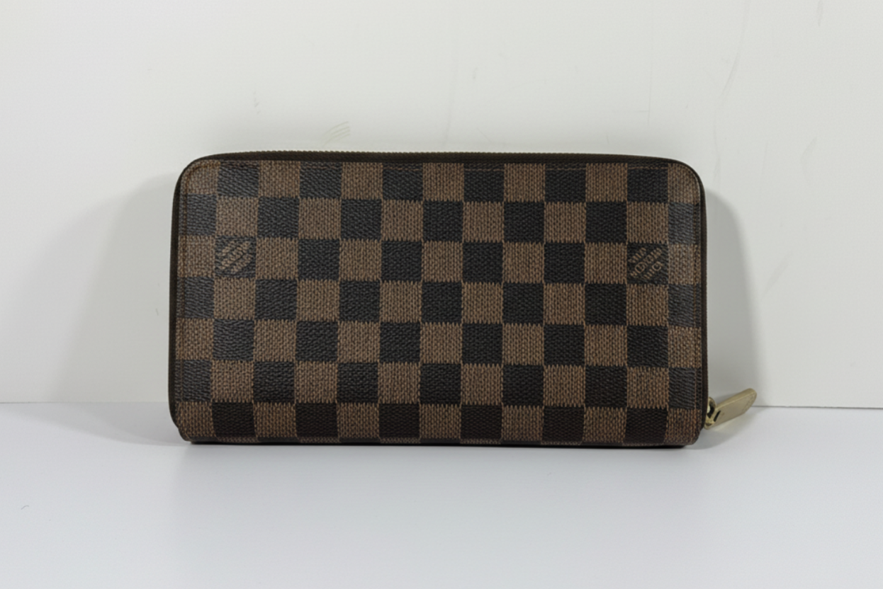 Louis Vuitton Damier Ebene Long Zippy Organizer Wallet