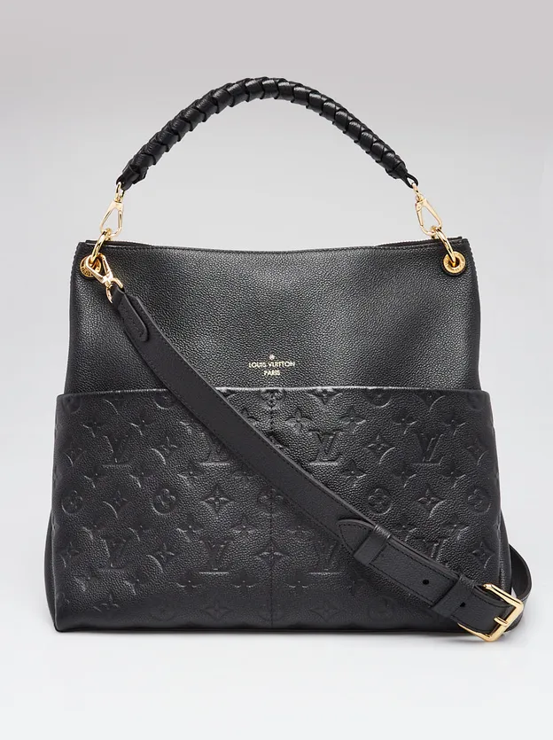 Louis Vuitton Maida Hobo Bag in Black Monogram Empreinte Leather