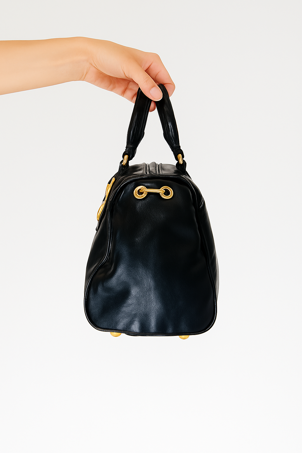 Gucci Black Leather Babouska Bag
