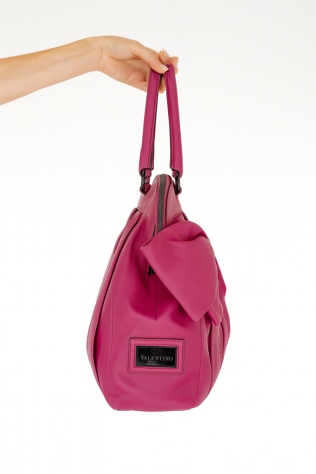 Valentino Fuschia Pink Bow Bag