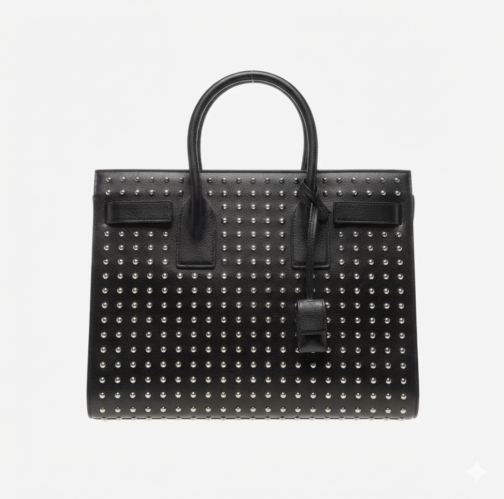 Saint Laurent Studded Small Sac de Jour Tote Bag