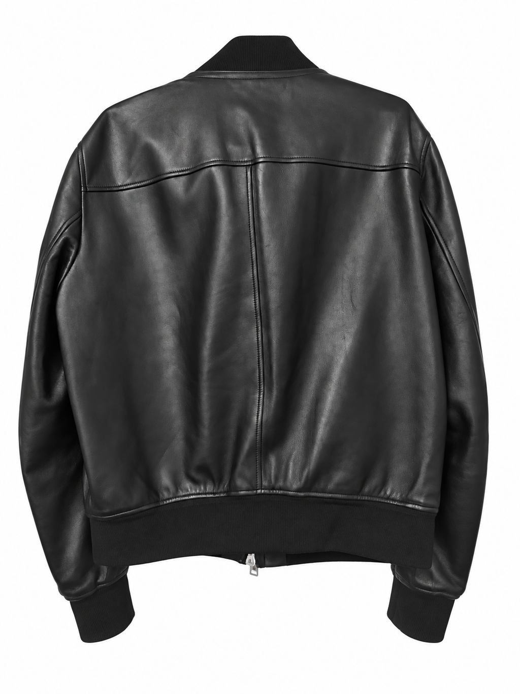 Tom Ford Black Lambskin Leather Bomber Jacket