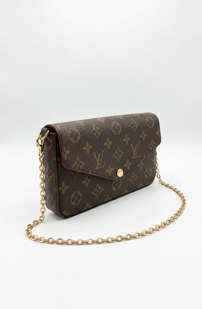 Louis Vuitton Monogram Pochette Félicie Chain Clutch