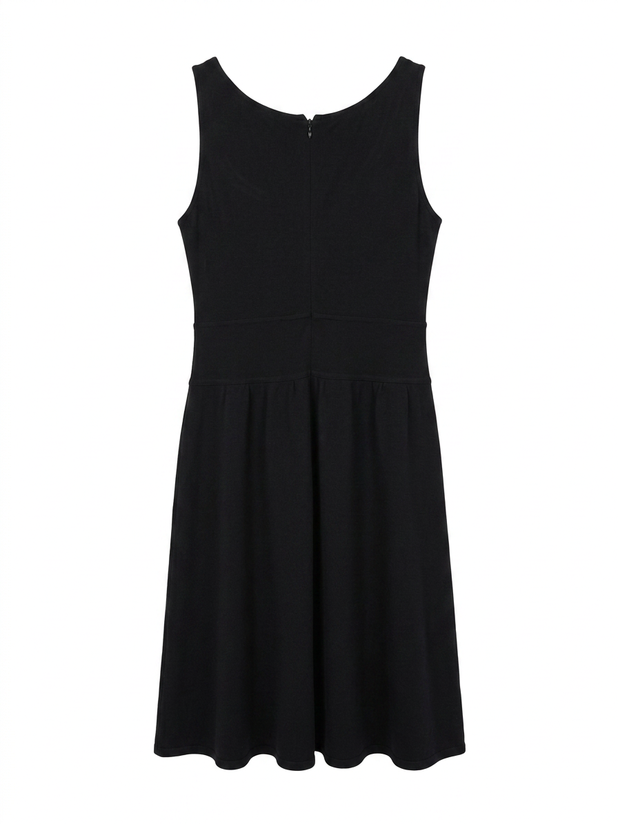 Armani Collezioni Black Sleeveless Milano Jersey Dress