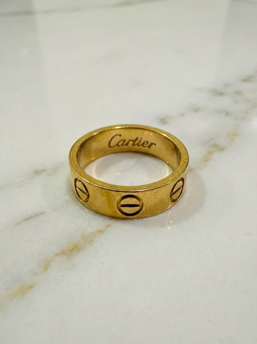 Cartier 18K Yellow Gold Love Wedding Band Size 50 / 5