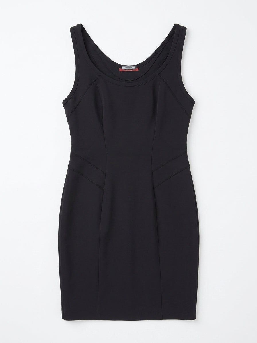 Prada Linea Rossa Black Sleeveless Sheath Dress