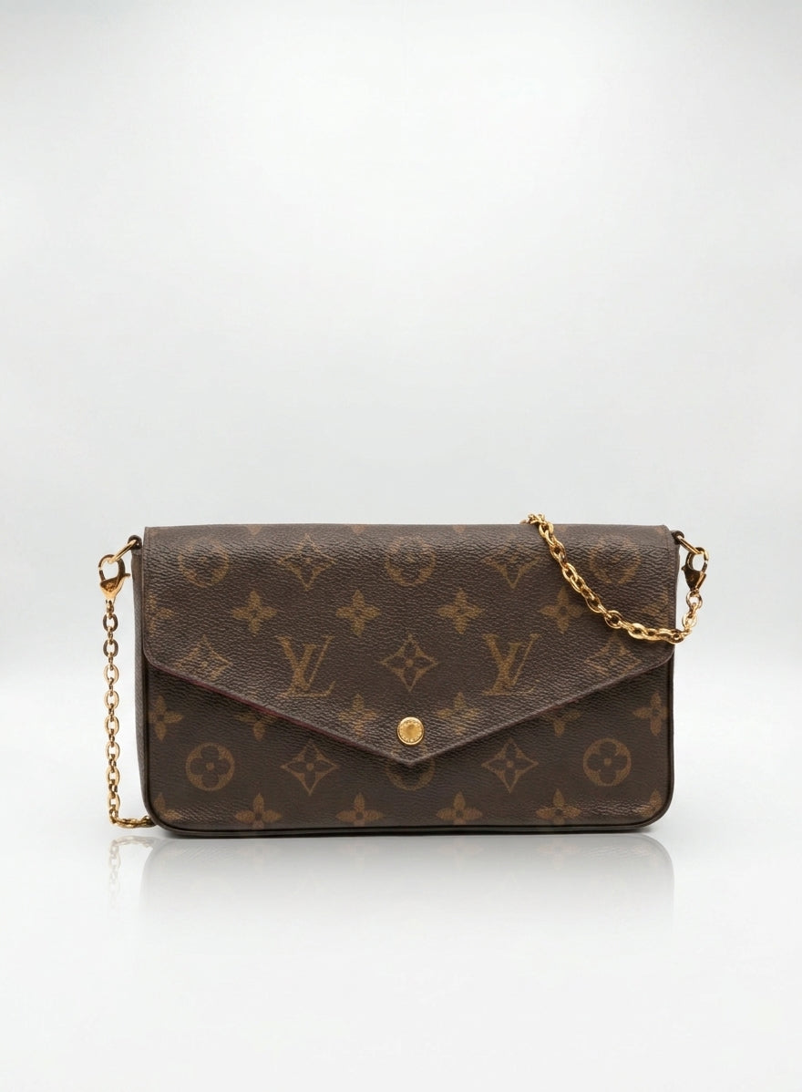 Louis Vuitton Monogram Pochette Félicie Chain Clutch