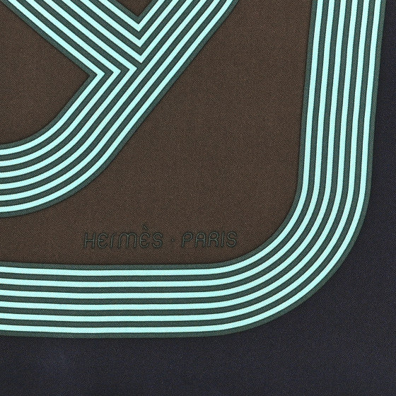 Hermès Circuit 24 Faubourg Silk Scarf 90 by Benoît-Pierre Emery