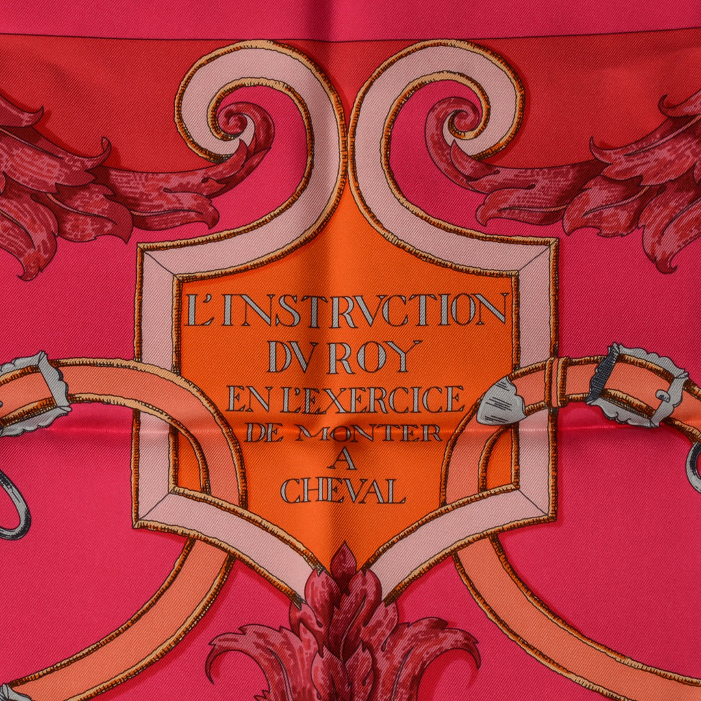Hermès L'Instruction du Roy Silk Scarf 90 by Henri d'Origny