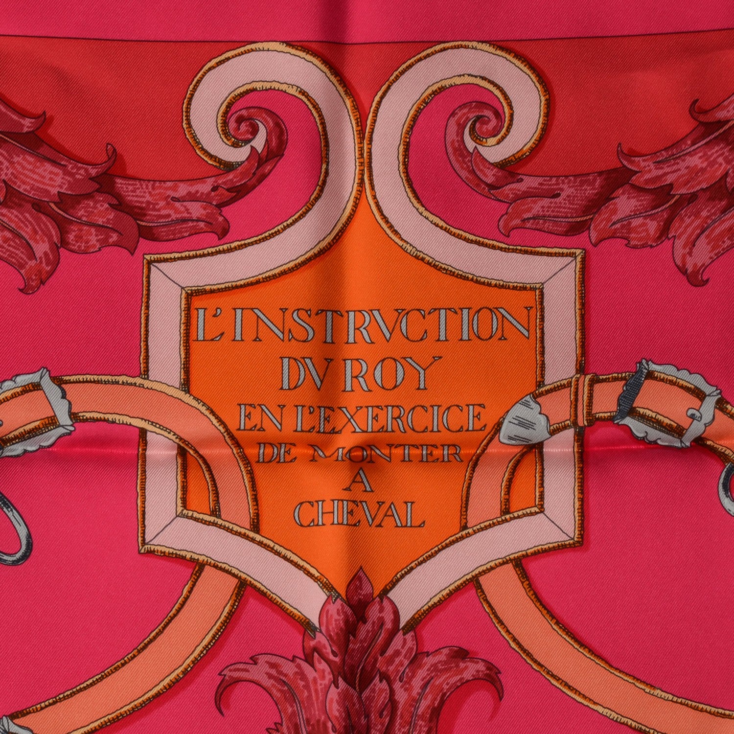 Hermès L'Instruction du Roy Silk Scarf 90 by Henri d'Origny
