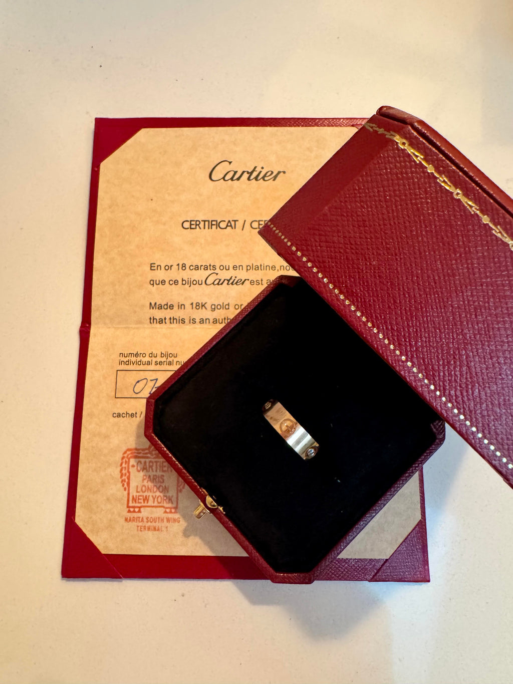 Cartier Rose Gold Love Ring
