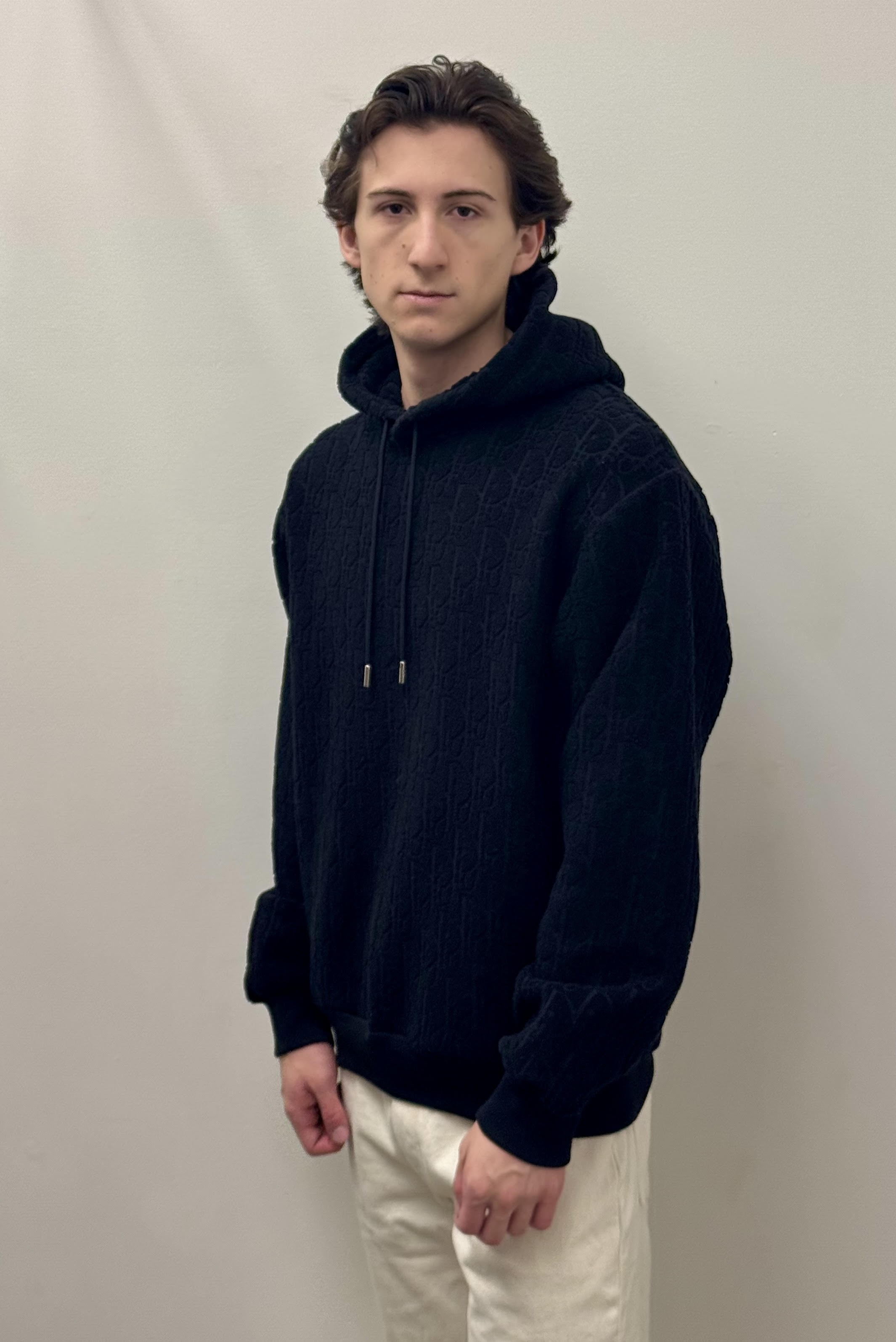 Dior Oblique Black Jacquard Terry Hoodie – Corner Luxe Consignment