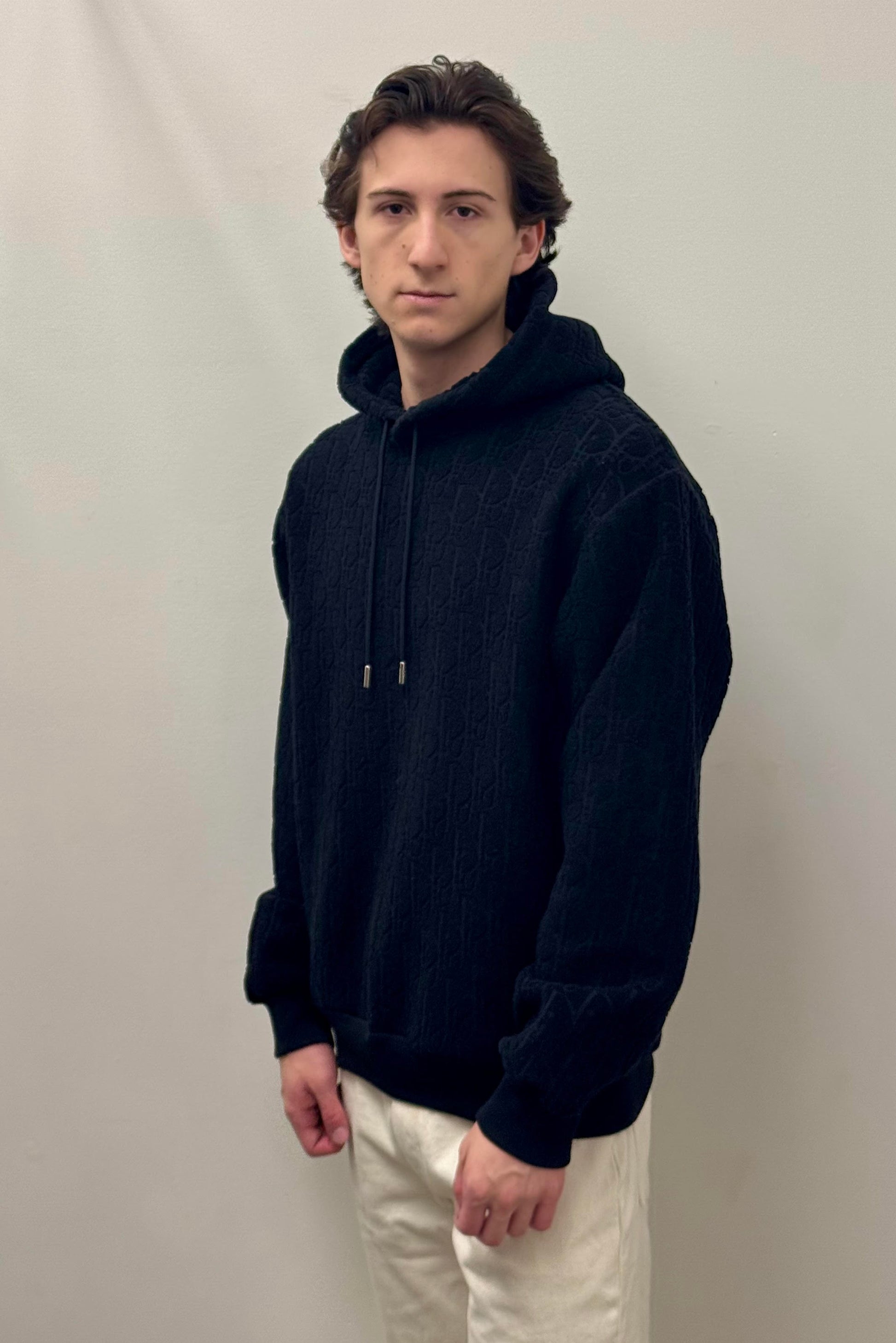 Dior Oblique Black Jacquard Terry Hoodie