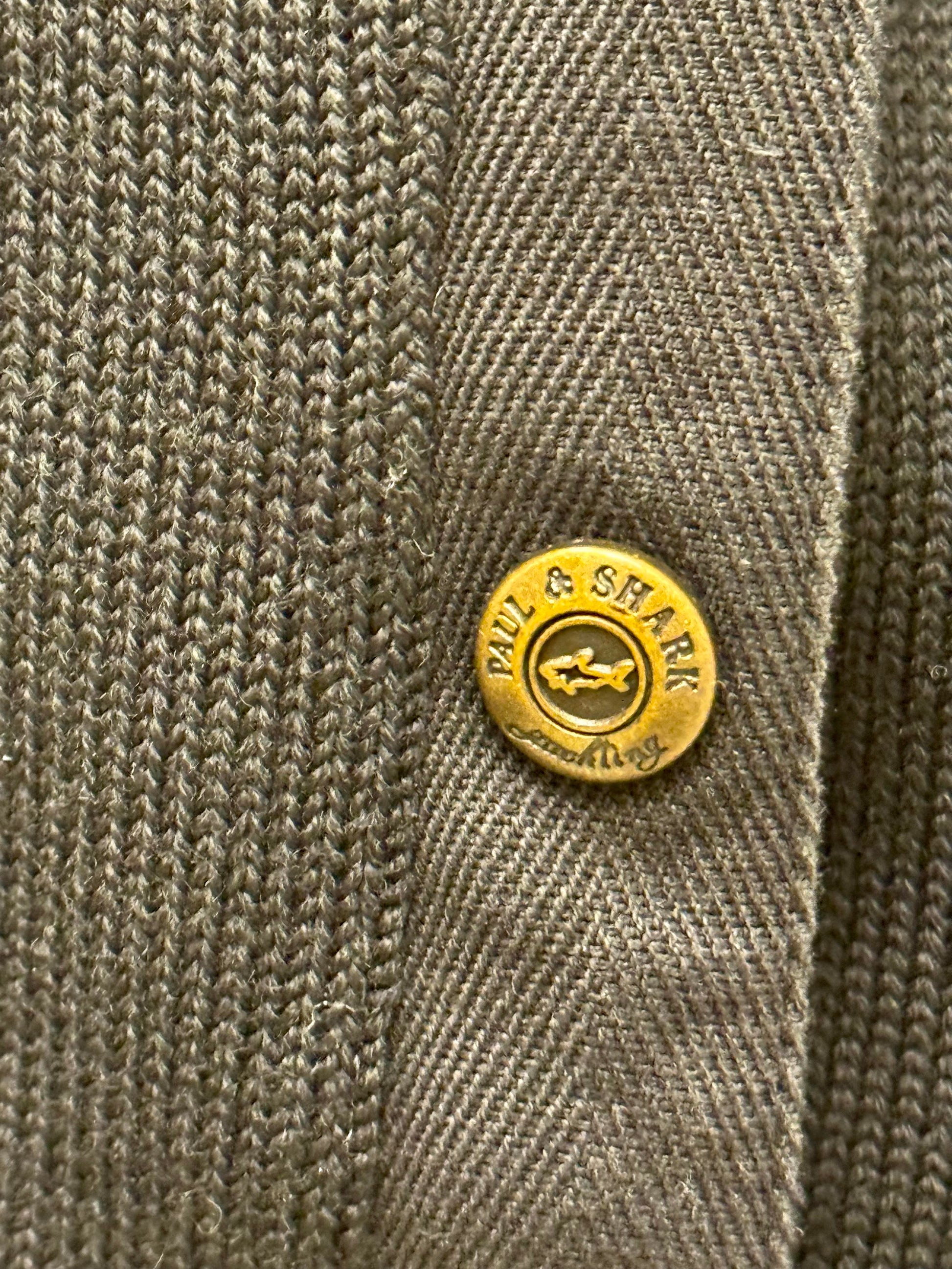 Paul and Shark Full Zip Wool Blend Cardigan Bomber